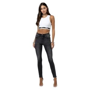 Miss Me Black Mid-rise Skinny Jeans